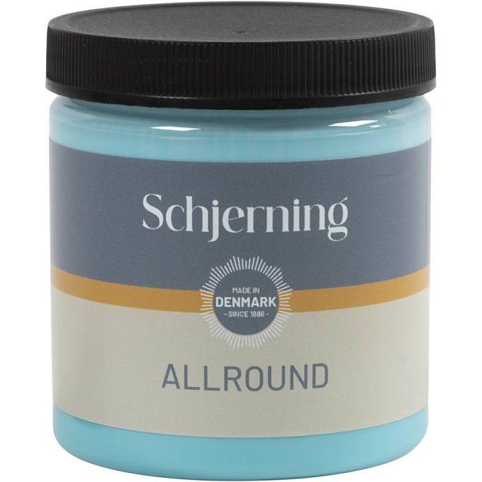 Udendørsmaling, turquoise blue, 250 ml/ 1 fl.