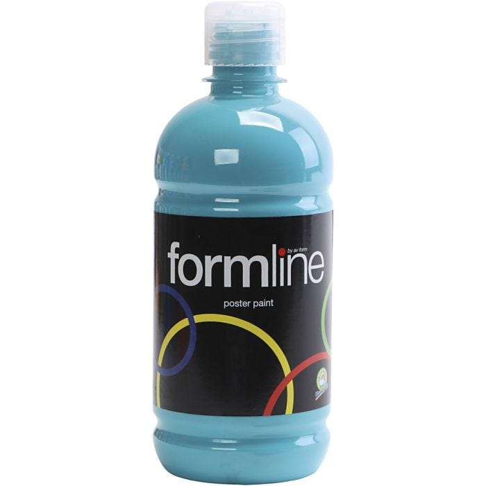 Temperamaling Mat, turkis, 500 ml/ 1 fl.