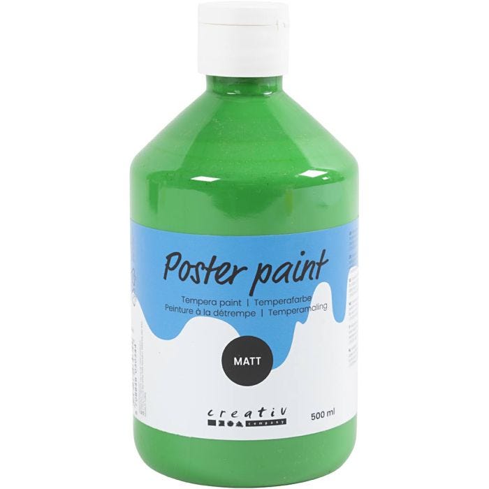 Temperamaling Mat, grøn, 500 ml/ 1 fl.