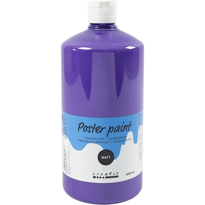Temperamaling Mat, violet, 1000 ml/ 1 fl.
