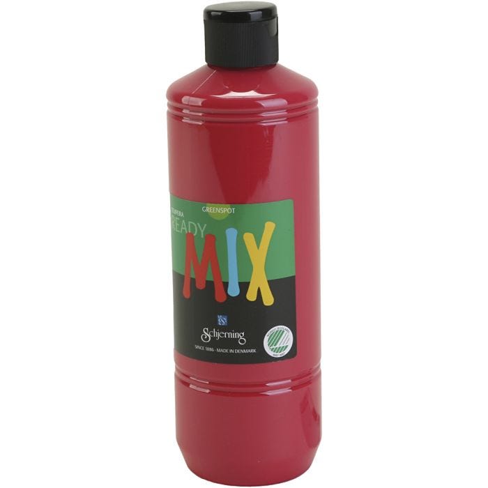 Greenspot Ready Mix, mat, primær rød, 500 ml/ 1 fl.