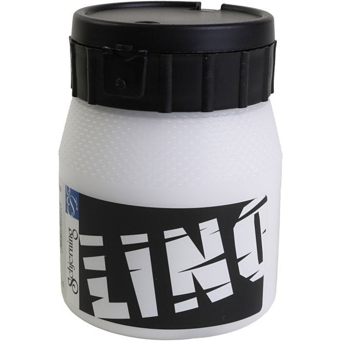 Linoleumssværte, hvid, 250 ml/ 1 ds.