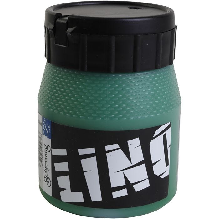 Linoleumssværte, grøn, 250 ml/ 1 ds.