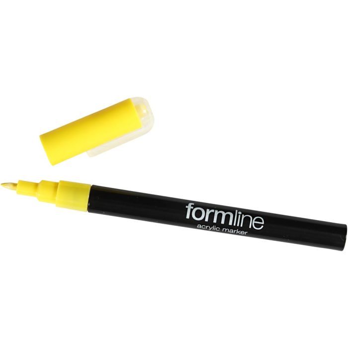 formline Akrylmarker, 0,7 mm, gul, 1 stk.
