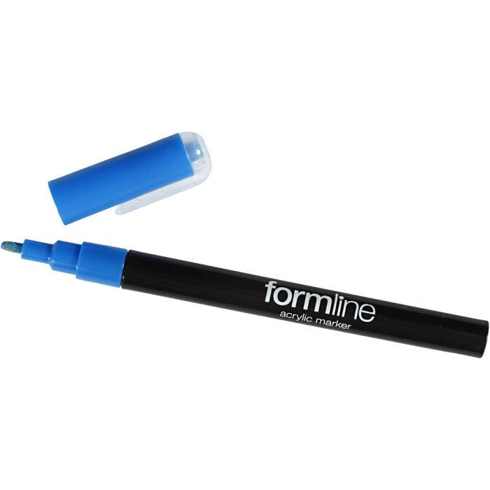 formline Akrylmarker, 0,9-1,3 mm, blå, 1 stk.