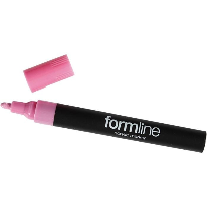 formline Akrylmarker, 2.5 mm, pink, 1 stk.
