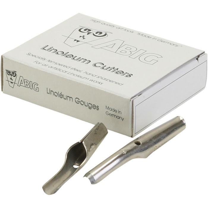 Linoleumskniv, 4u, 10 stk./ 1 pk.