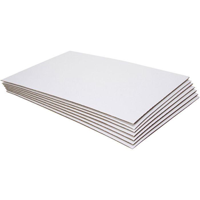 Malerplader i pap, str. 42x60x0,7 cm, 10 stk./ 1 pk.