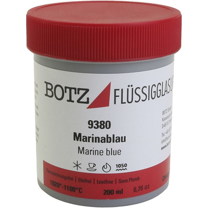 Glasur til ler, blå, 200 ml/ 1 ds.