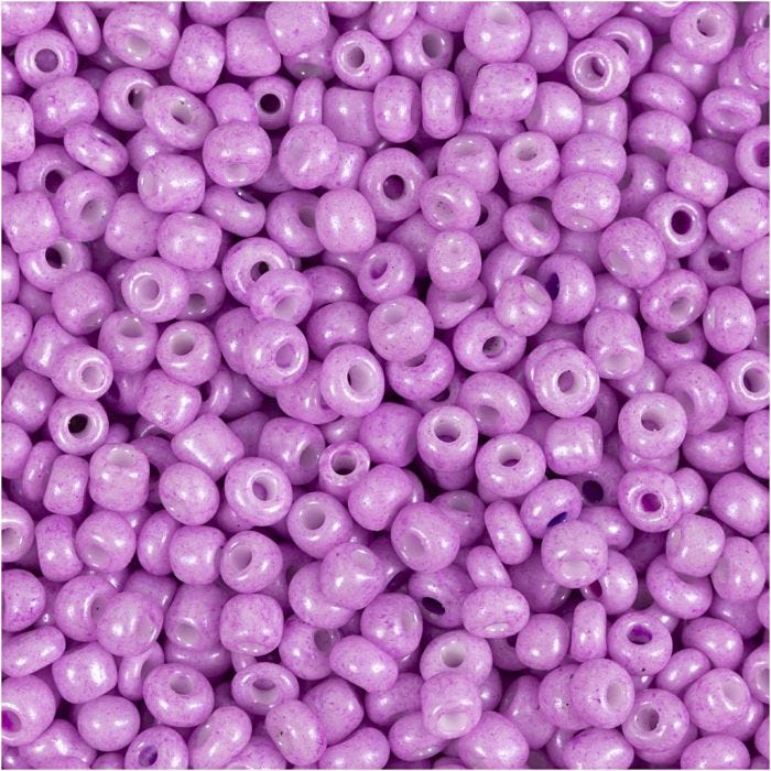 Rocaiperler, diam. 3 mm, str. 8/0, hulstr. 0,6-1,0 mm, soft pink, 25 g/ 1 pk.