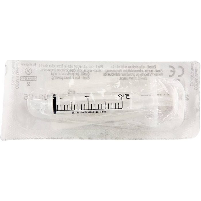 Stempelsprøjte, 2 ml, 1 stk.