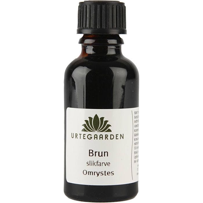 Slikfarve, brun, 30 ml/ 1 fl.