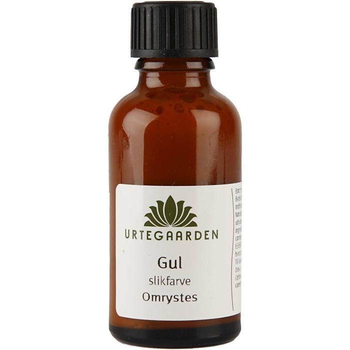 Slikfarve, gul, 30 ml/ 1 fl.
