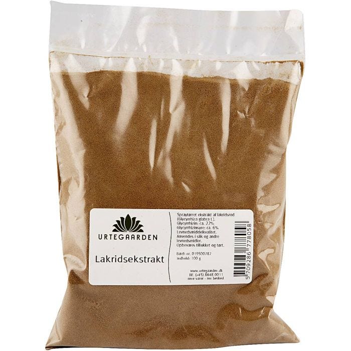 Lakridsekstrakt, 100 g/ 1 pk.