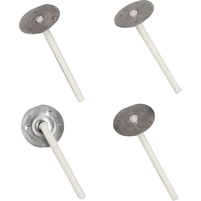 Væger til lys i beholder, Passer til beholdere på 20-65 mm i diam., L: 3,5 cm, tykkelse 2 mm, 100 stk./ 1 pk.