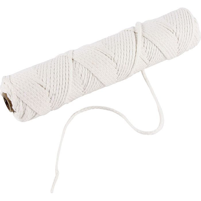 Væge til stearin, Passer til støbelys på 50-70 mm i diam., 100 g, 80m/ 1 rl.