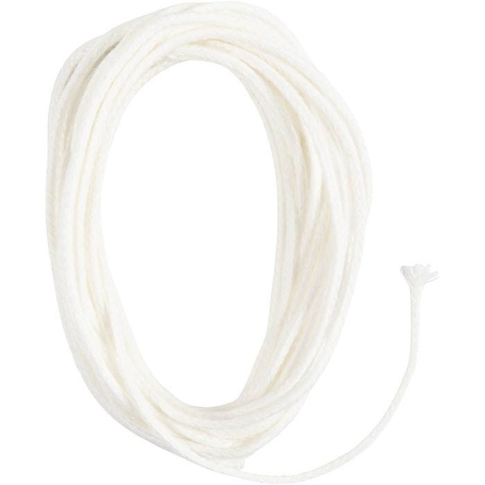Væge til bivoksplader, Anvend til lys med bivoksplader, nr. 3, tykkelse 2-3 mm, 100 g, 3 m/ 1 pk.