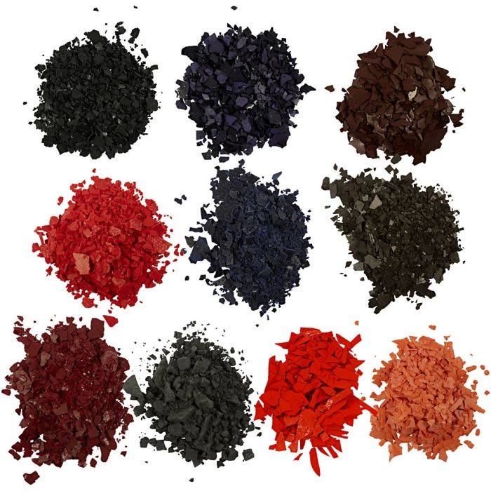 Lysfarve, ass. farver, 10x10 g/ 1 pk.