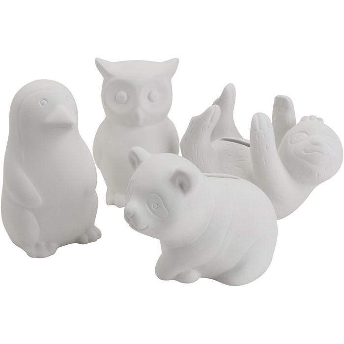 Sparefigurer, Dyr, str. 8,5-11 cm, Indhold kan variere, 4x6 stk./ 1 pk.