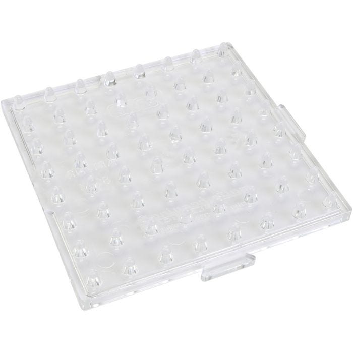 Perleplade, firkant, str. 8x8 cm, JUMBO, 10 stk./ 1 pk.