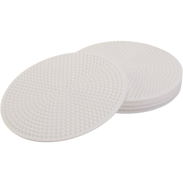 Perleplade, stor rund, diam. 15 cm, medium, 10 stk./ 1 pk.