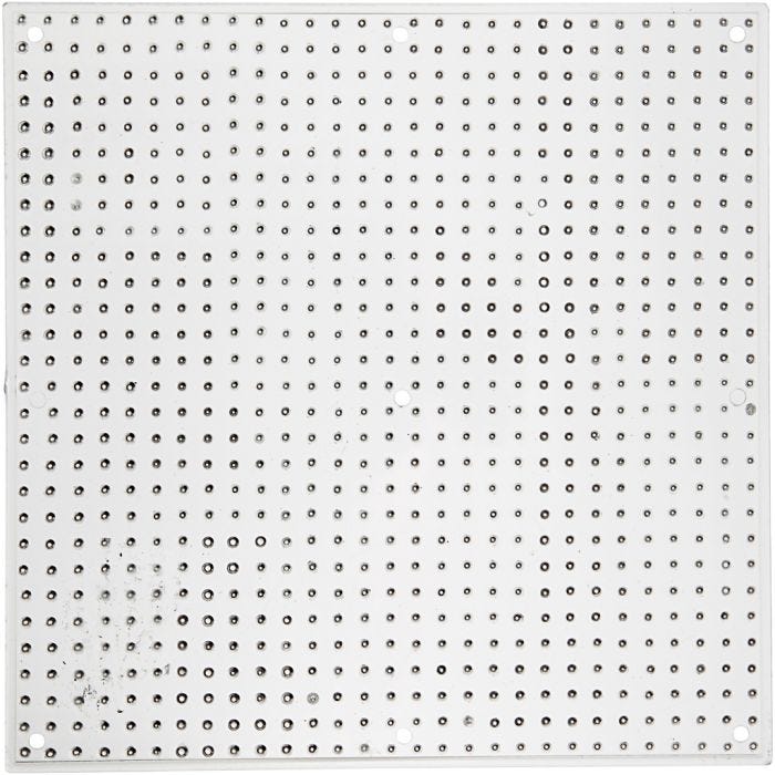 Perleplade, stor firkant, str. 14,5x14,5 cm, medium, 10 stk./ 1 pk.
