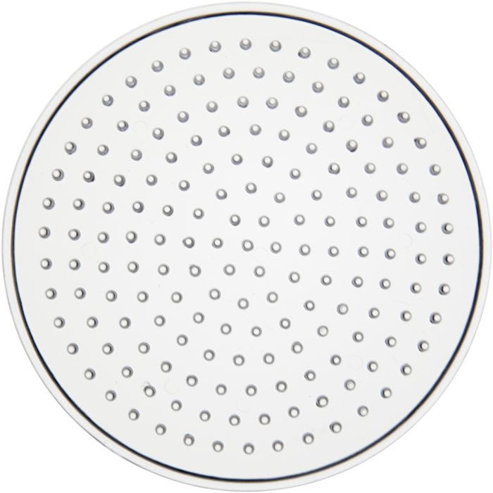 Perleplade, lille rund, 8,5 cm, medium, klar, 1 stk.