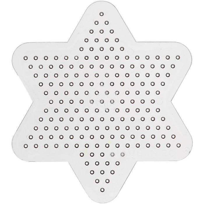 Perleplade, lille stjerne, diam. 10 cm, medium, 10 stk./ 1 pk.