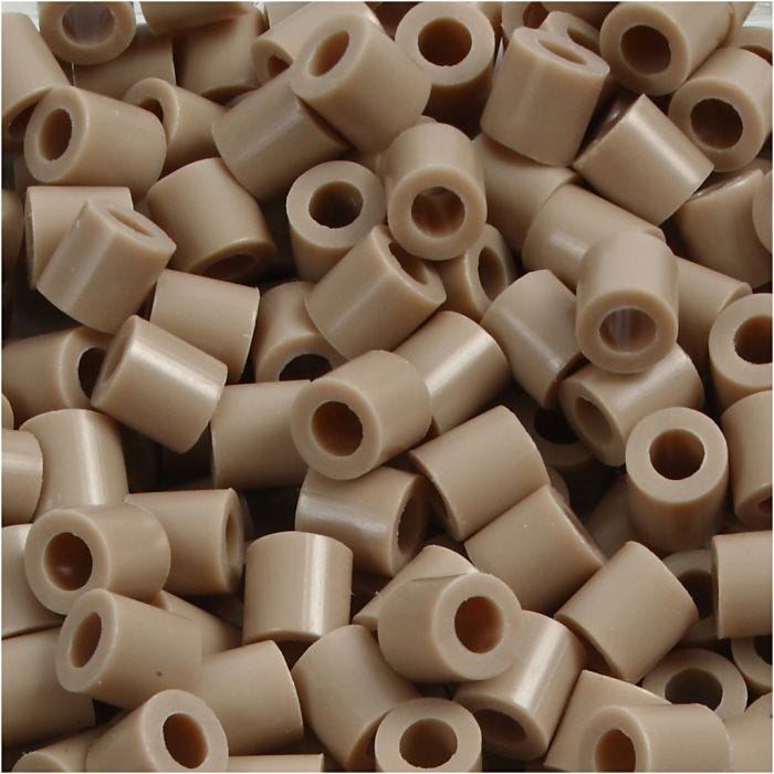 PhotoPearls, str. 5x5 mm, hulstr. 2,5 mm, medium, beige (6), 6000 stk./ 1 pk.