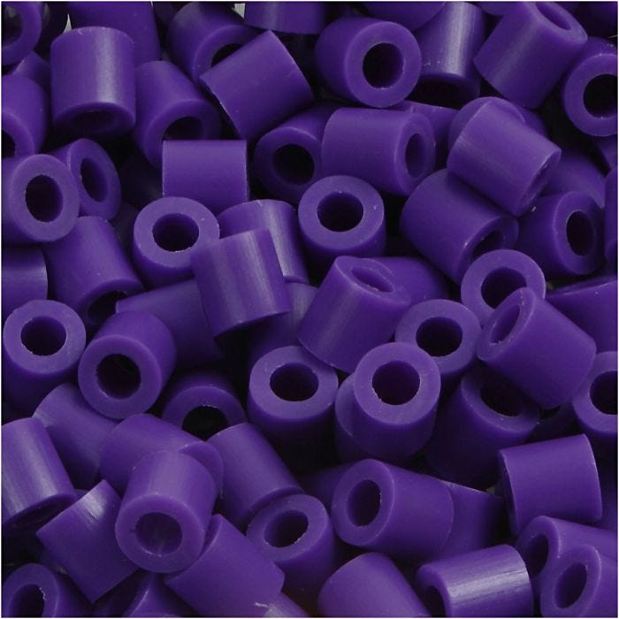 PhotoPearls, str. 5x5 mm, hulstr. 2,5 mm, medium, mørk lilla (11), 6000 stk./ 1 pk.