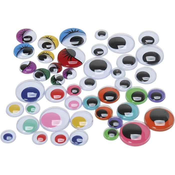 Rulleøjne, str. 9,5-19 mm, 4 enh., 500 stk./ 1 pk.