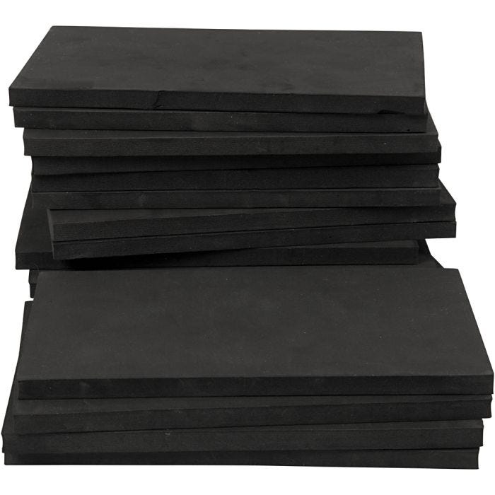 String Art Plader, str. 20x12 cm, tykkelse 10 mm, sort, 16stk./ 1 pk.