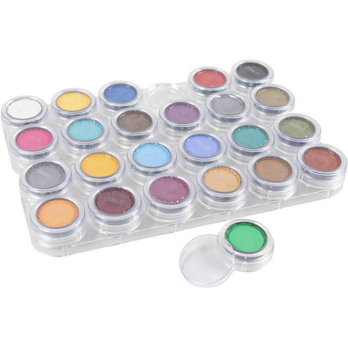 Grimas Ansigtsmaling - Sminkepalette, ass. farver, 24x2.50ml/ 1 stk.
