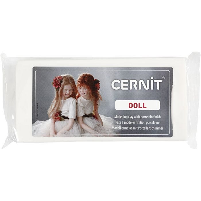 Cernit, hvid, 500 g/ 1 pk.