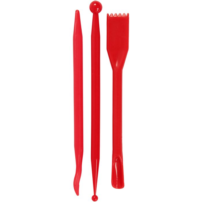 Modellérpinde, L: 14,5 cm, rød, 3 stk./ 1 pk.