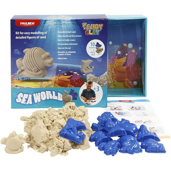 Sandy Clay®, seaworld, natur, 1 sæt