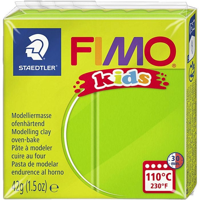 FIMO® Kids Ler, lys grøn, 42 g/ 1 pk.