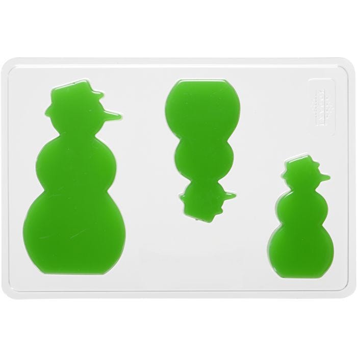 Støbeform, snemand, 6+8+10 cm, 9 mm, 14,9x22 cm, 1 stk.