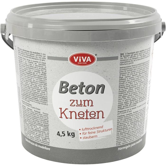 Beton til modellering, grå, 4500 g/ 1 pk.