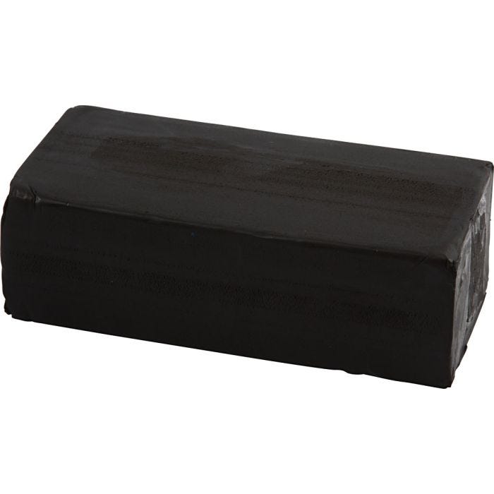 Modellervoks, str. 13x6x4 cm, sort, 500 g/ 1 pk.