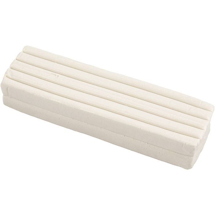 Modellervoks, str. 13x6x4 cm, hvid, 500 g/ 1 pk.