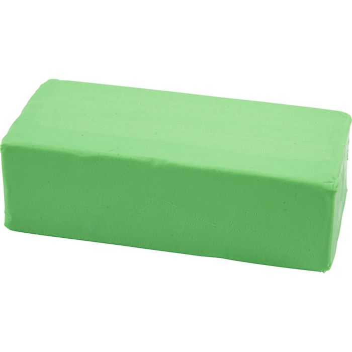 Modellervoks, str. 13x6x4 cm, neon grøn, 500 g/ 1 pk.