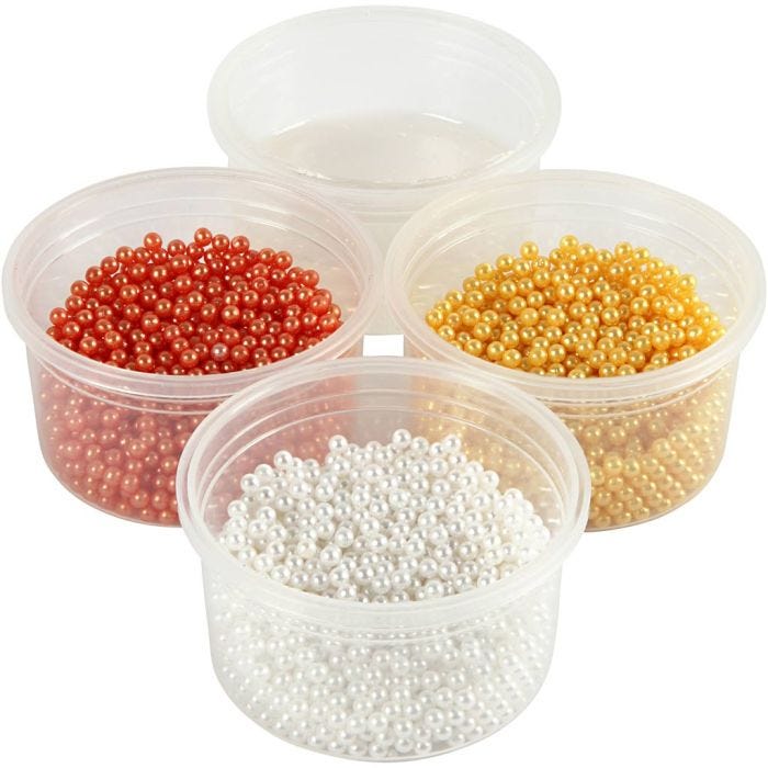 Pearl Clay®, orange, hvid, gul, 3x25+38 g, 1 sæt