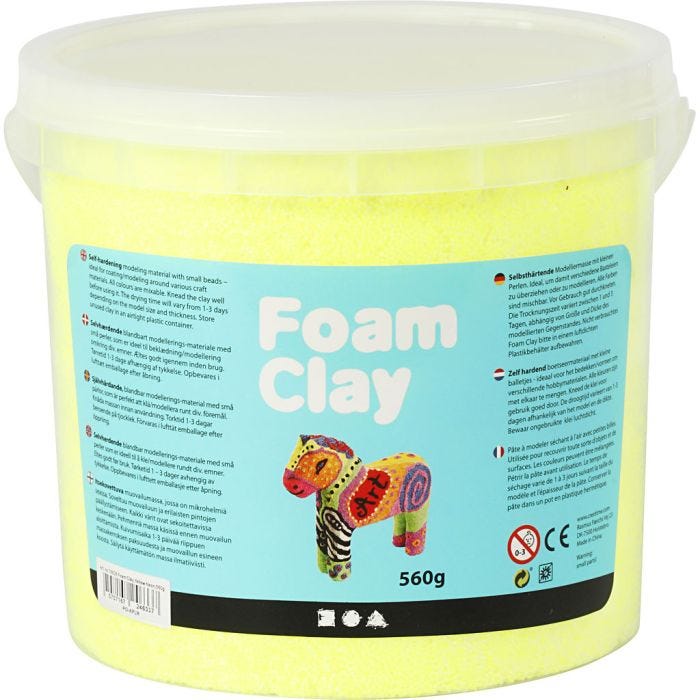 Foam Clay®, neon gul, 560 g/ 1 spand