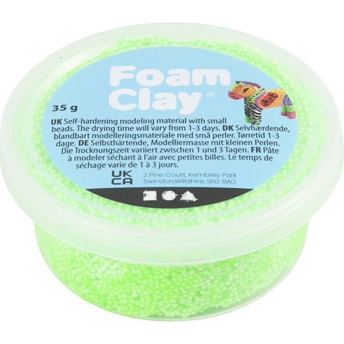 Foam Clay®, lys grøn, 35 g/ 1 ds.