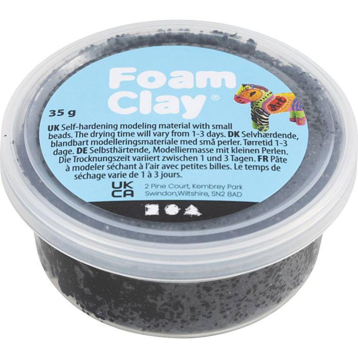 Foam Clay®, sort, 35 g/ 1 ds.