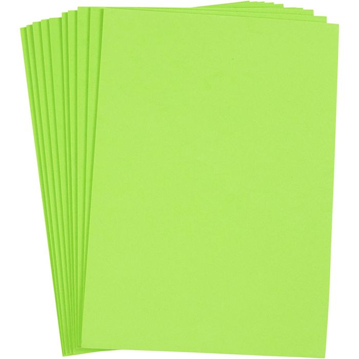 Mosgummi, A4, ark 210x297 mm, tykkelse 2 mm, lys grøn, 10 ark/ 1 pk.