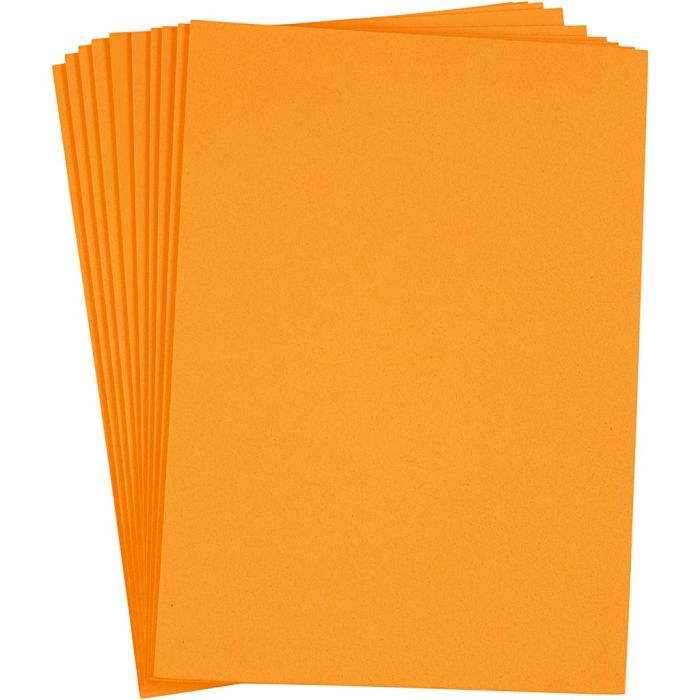 Mosgummi, A4, ark 210x297 mm, tykkelse 2 mm, orange, 10 ark/ 1 pk.