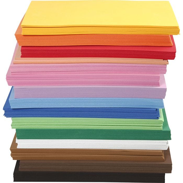 Mosgummi, A4, ark 210x297 mm, tykkelse 2 mm, 15x10 ark/ 1 pk.