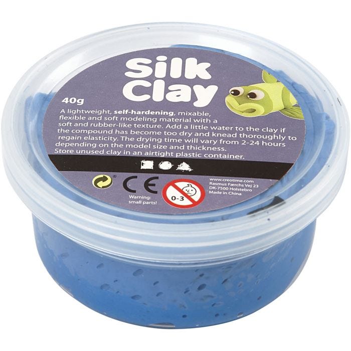 Silk Clay®, blå, 40 g/ 1 ds.